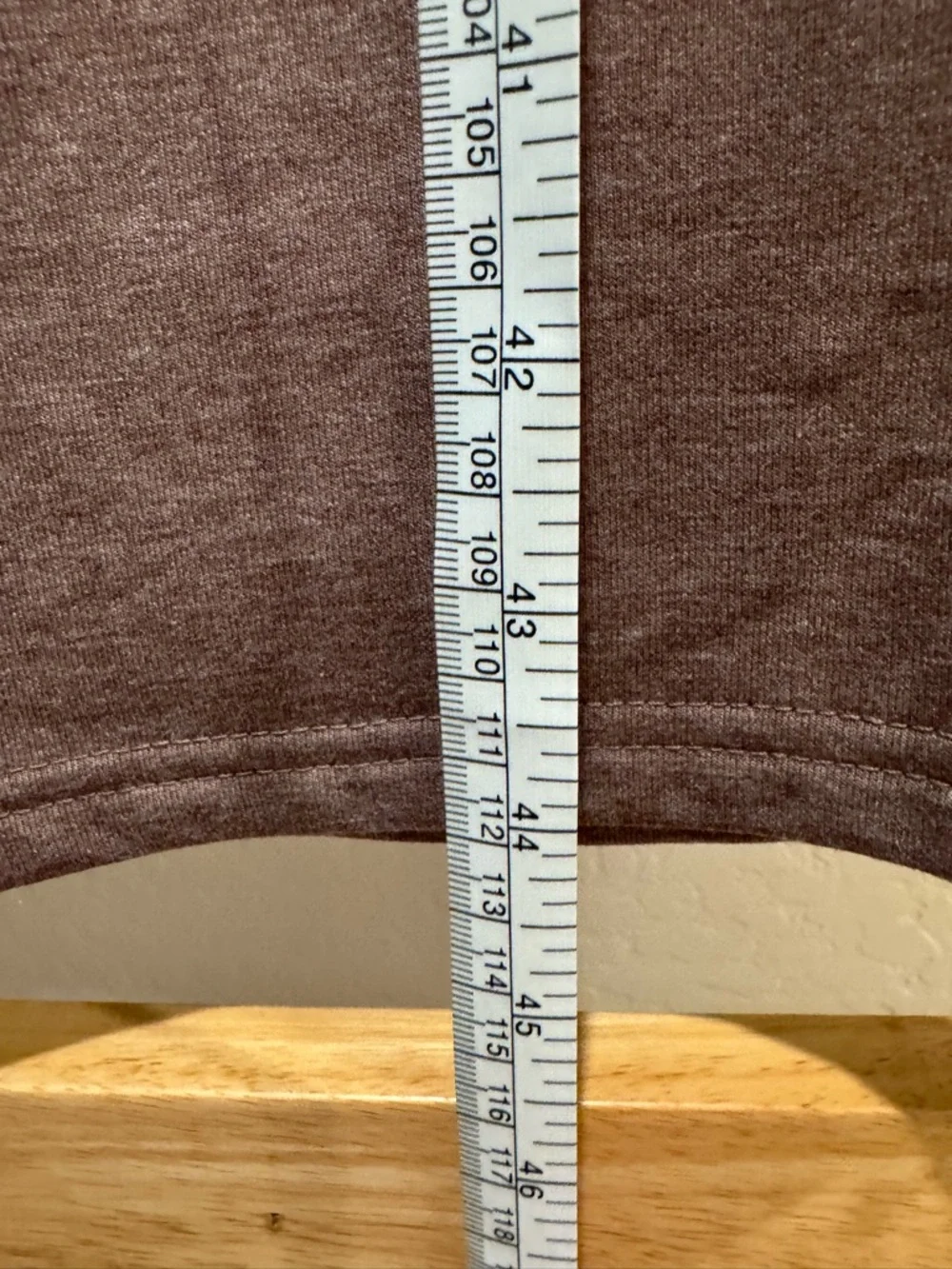 K-Swiss Heathered Brown Pullover wide leg Sweatpants with zipper ankles. Soft - Picture 9 of 9